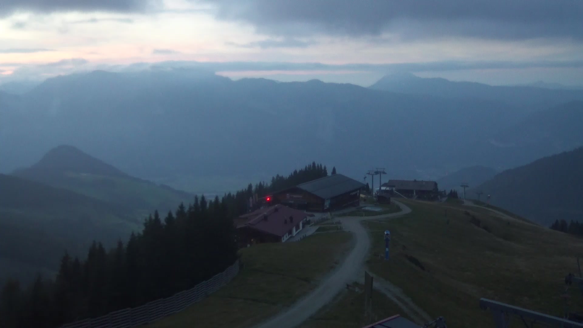 Alpbach Wiedersbergerhorn snow cam captured at 4 October 2026 at 7:10 pm GMT+2