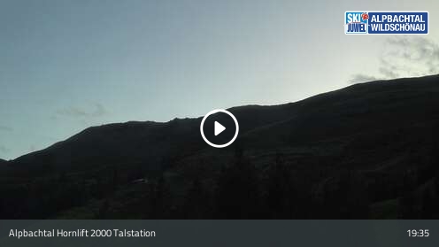 Alpbach Hornbahn 2000 Base Station snow cam captured at 12 September 2026 at 7:50 pm GMT+2