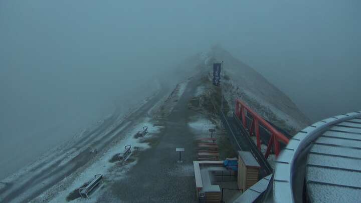 Bad Gastein Stubnerkogel Upper Station South Side snow cam captured at 24 September 2026 at 7:11 pm GMT+2