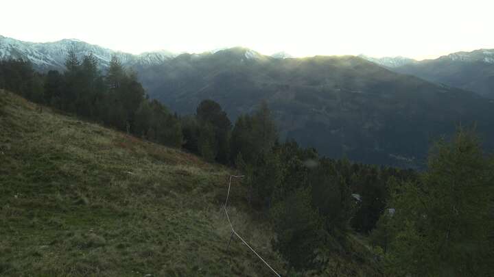 Bad Gastein Graukogel Upper Station snow cam captured at 25 September 2026 at 7:12 pm GMT+2