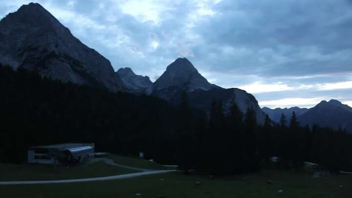 Ehrwald Ehrwalder Alm snow cam captured at 20 September 2026 at 7:45 pm GMT+2