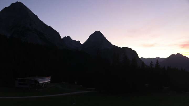 Ehrwald Ehrwalder Alm snow cam captured at 26 September 2026 at 7:34 pm GMT+2