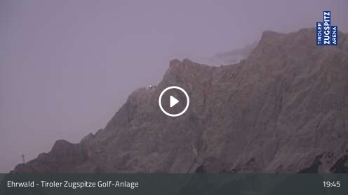 Ehrwald Tiroler Zugspitze Golf-Anlage snow cam captured at 12 September 2026 at 7:51 pm GMT+2