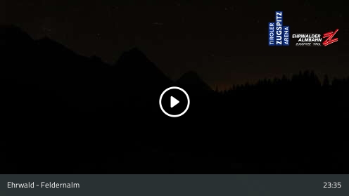 Ehrwald Feldernalm snow cam captured at 12 September 2026 at 11:51 pm GMT+2
