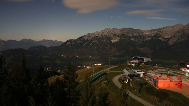 Ellmau Upper Station Hartkaiserbahn snow cam captured at 23 September 2026 at 11:35 pm GMT+2