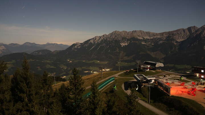 Ellmau Upper Station Hartkaiserbahn snow cam captured at 28 September 2026 at 11:35 pm GMT+2