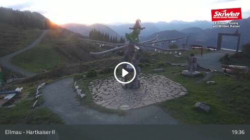 Ellmau Ellmau Hartkaiser II snow cam captured at 12 September 2026 at 7:51 pm GMT+2