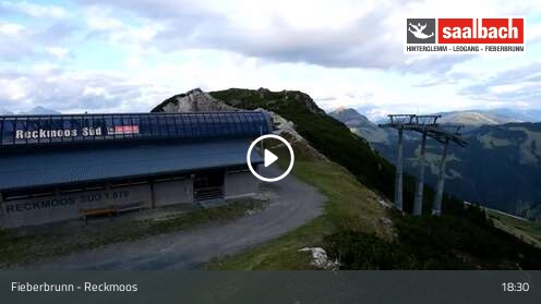 Fieberbrunn Reckmoos snow cam captured at 12 September 2026 at 6:47 pm GMT+2