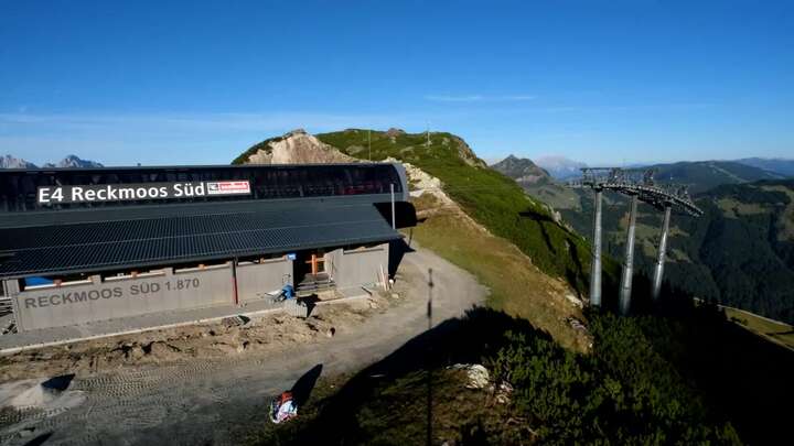 Fieberbrunn Reckmoos snow cam captured at 23 September 2026 at 6:00 pm GMT+2