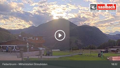 Fieberbrunn Mid Station Streuböden snow cam captured at 12 September 2026 at 6:47 pm GMT+2