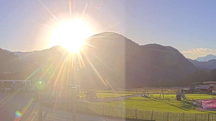 Fieberbrunn Mid Station Streuböden snow cam captured at 28 September 2026 at 6:15 pm GMT+2