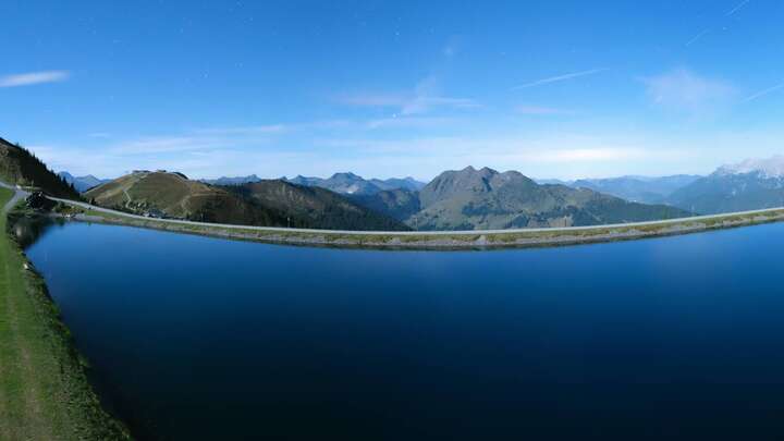 Leogang Großer Asitz snow cam captured at 23 September 2026 at 10:20 pm GMT+2
