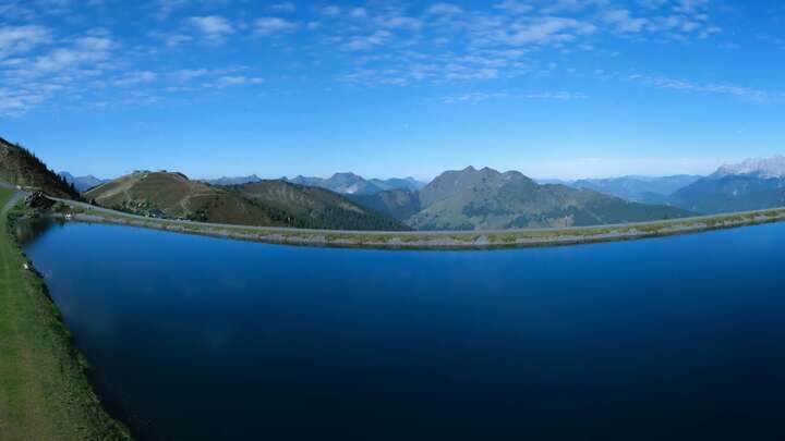 Leogang Großer Asitz snow cam captured at 25 September 2026 at 10:16 pm GMT+2