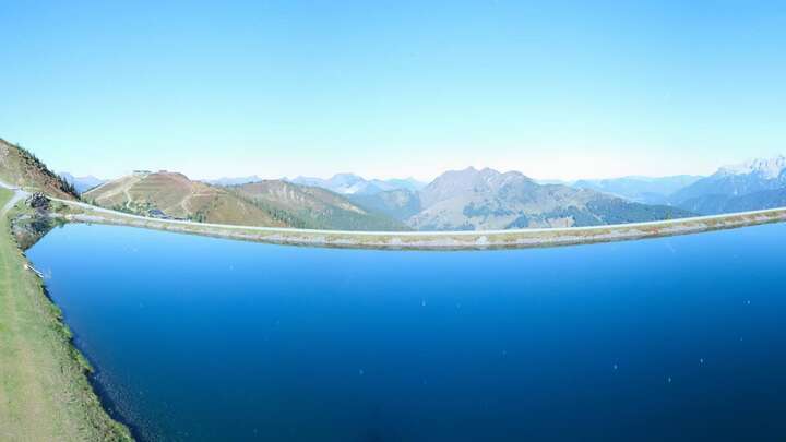 Leogang Großer Asitz snow cam captured at 27 September 2026 at 10:02 pm GMT+2