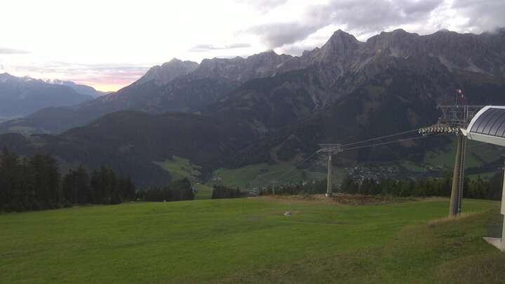 Maria Alm Upper Station Hochmais snow cam captured at 14 September 2026 at 7:29 pm GMT+2