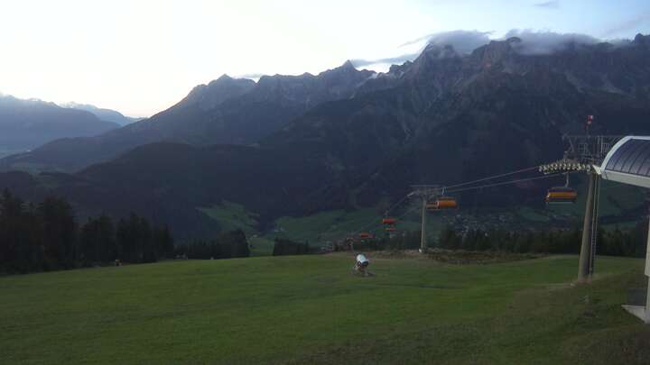 Maria Alm Upper Station Hochmais snow cam captured at 17 September 2026 at 10:06 pm GMT+2