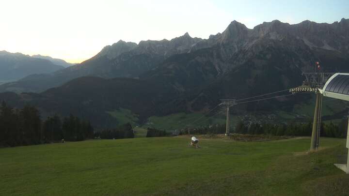 Maria Alm Upper Station Hochmais snow cam captured at 26 September 2026 at 7:20 pm GMT+2
