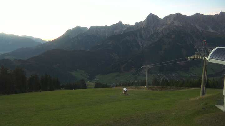 Maria Alm Upper Station Hochmais snow cam captured at 27 September 2026 at 7:24 pm GMT+2