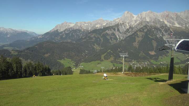 Maria Alm Upper Station Hochmais snow cam captured at 29 September 2026 at 12:15 pm GMT+2