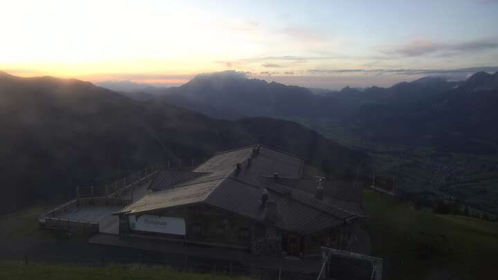 Maria Alm Aberg-Upper Station snow cam captured at 17 September 2026 at 10:06 pm GMT+2