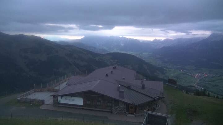Maria Alm Aberg-Upper Station snow cam captured at 18 September 2026 at 7:42 pm GMT+2