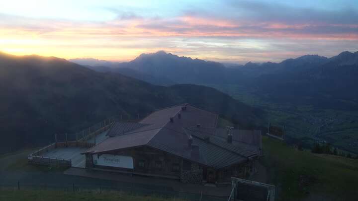 Maria Alm Aberg-Upper Station snow cam captured at 19 September 2026 at 7:35 pm GMT+2