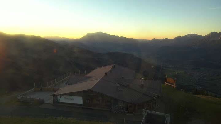 Maria Alm Aberg-Upper Station snow cam captured at 27 September 2026 at 6:51 pm GMT+2