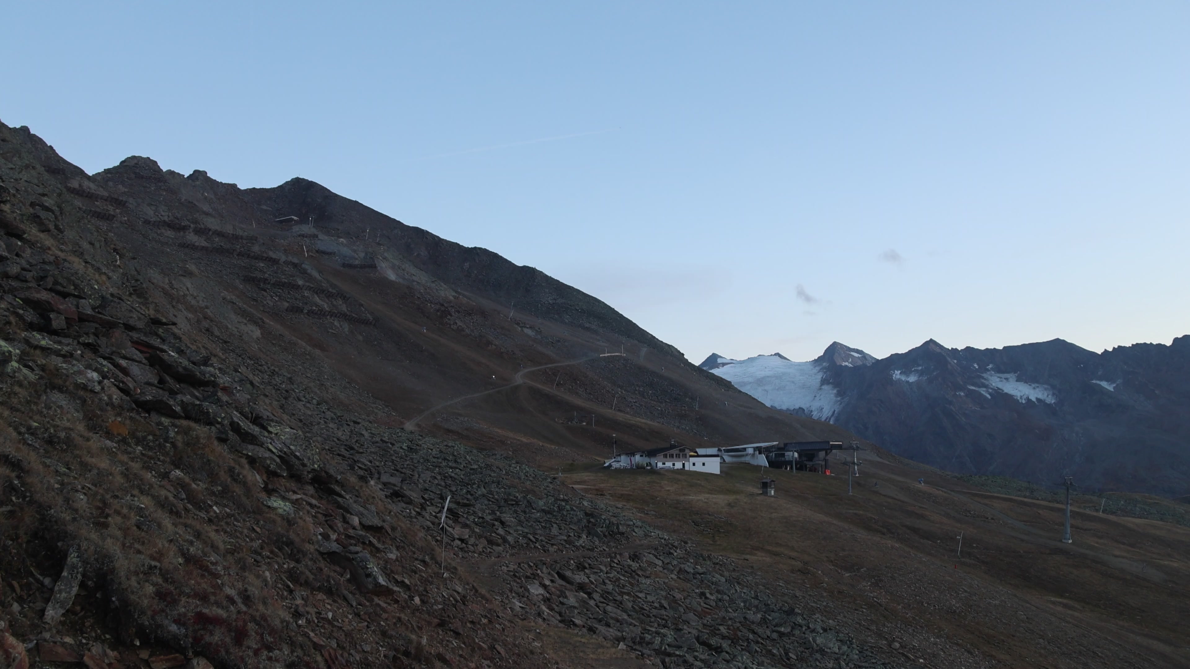 Obergurgl Festkogel snow cam captured at 3 October 2026 at 7:10 pm GMT+2