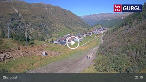 Obergurgl Gaisberg snow cam captured at 12 September 2026 at 10:18 pm GMT+2