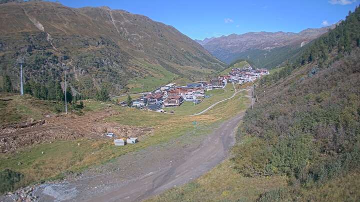 Obergurgl Gaisberg snow cam captured at 19 September 2026 at 10:16 pm GMT+2
