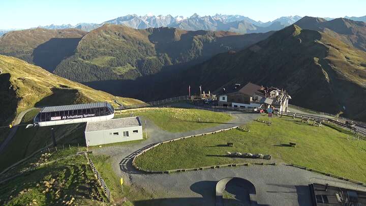 Saalbach Schattberg-West snow cam captured at 15 September 2026 at 6:10 pm GMT+2