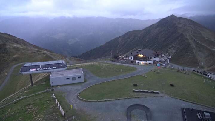 Saalbach Schattberg-West snow cam captured at 18 September 2026 at 7:31 pm GMT+2