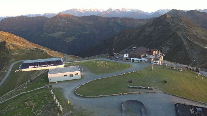 Saalbach Schattberg-West snow cam captured at 23 September 2026 at 7:14 pm GMT+2