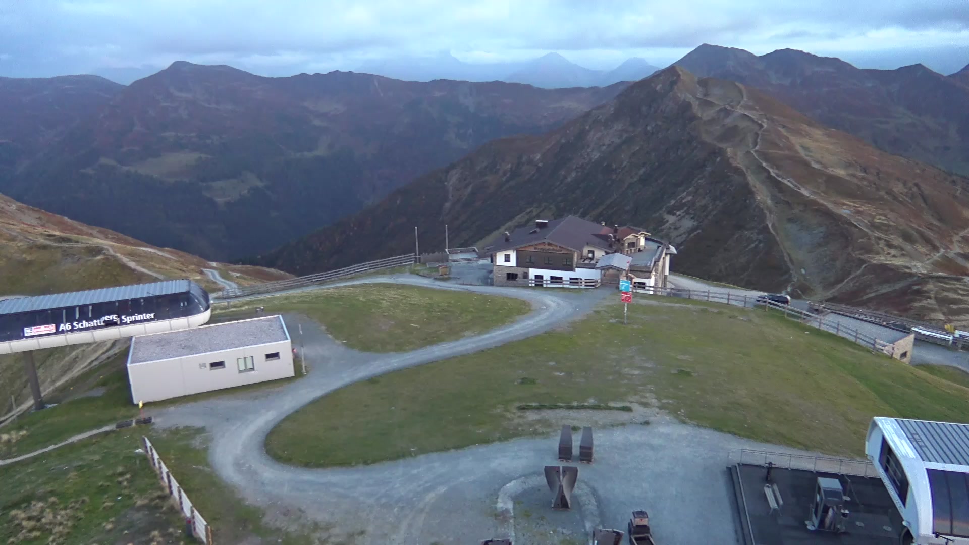 Saalbach Schattberg-West snow cam captured at 5 October 2026 at 6:54 pm GMT+2
