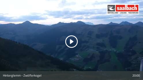 Saalbach Zwölferkogel snow cam captured at 12 September 2026 at 8:11 pm GMT+2