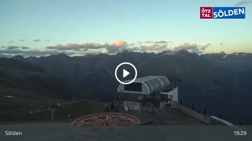 Sölden Seekogl snow cam captured at 12 September 2026 at 7:39 pm GMT+2