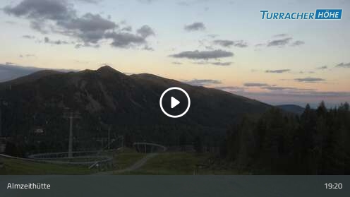 Turracherhöhe Almzeithütte snow cam captured at 12 September 2026 at 7:24 pm GMT+2