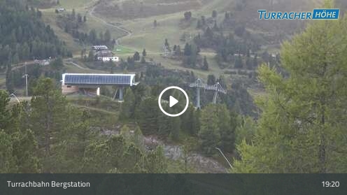 Turracherhöhe Turrachbahn Upper Station snow cam captured at 12 September 2026 at 7:24 pm GMT+2
