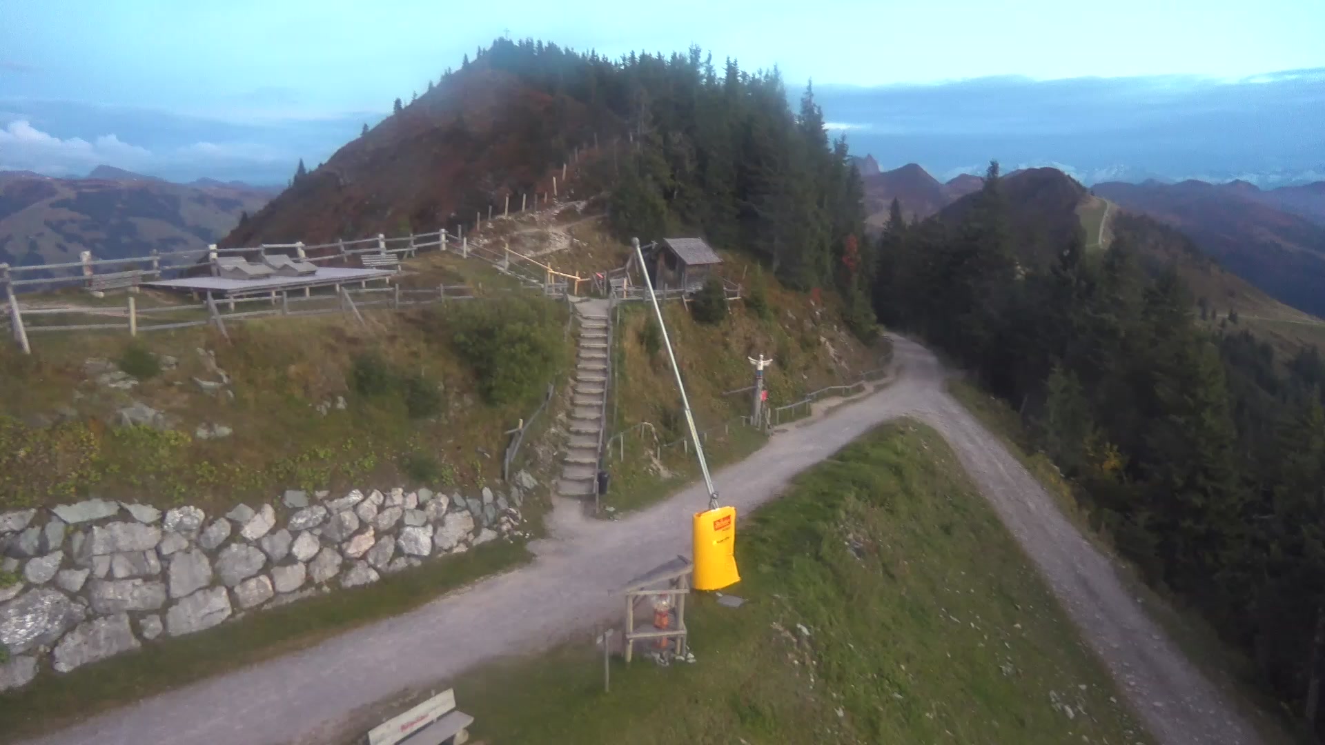 Westendorf Choralpe snow cam captured at 5 October 2026 at 7:04 pm GMT+2