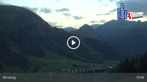 Berwang Sonnalmbahn Upper Station snow cam captured at 12 September 2026 at 7:34 pm GMT+2