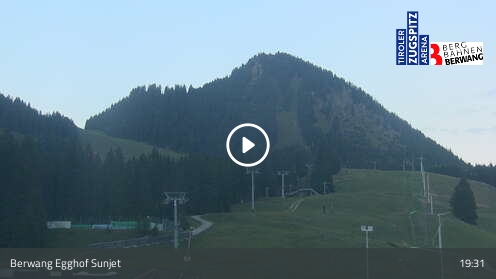 Berwang Egghof Sunjet snow cam captured at 12 September 2026 at 7:50 pm GMT+2