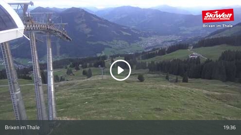 Brixen im Thale (SkiWelt) Jochbahn Upper Station snow cam captured at 12 September 2026 at 7:51 pm GMT+2