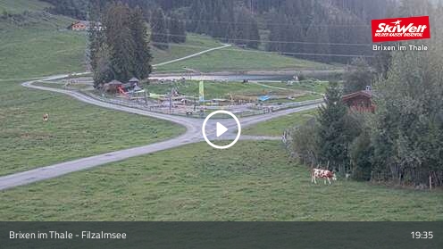 Brixen im Thale (SkiWelt) Filzalmsee snow cam captured at 12 September 2026 at 7:51 pm GMT+2