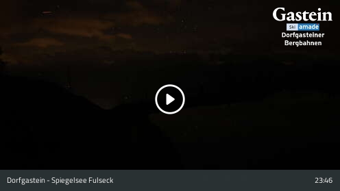 Dorfgastein (Gastein) Spiegelsee Fulseck snow cam captured at 12 September 2026 at 11:51 pm GMT+2