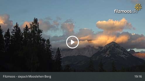 Filzmoos sixpack Mooslehen Berg snow cam captured at 12 September 2026 at 7:20 pm GMT+2