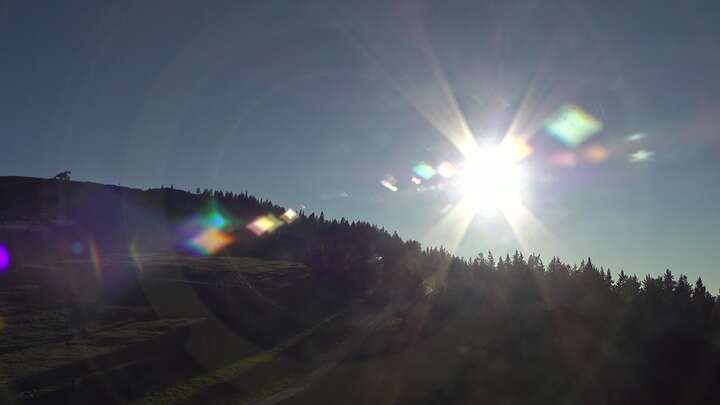 Flachau (Snow Space Salzburg) Upper Station Achterjet snow cam captured at 15 September 2026 at 6:22 pm GMT+2