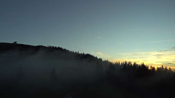 Flachau (Snow Space Salzburg) Upper Station Achterjet snow cam captured at 17 September 2026 at 10:04 pm GMT+2
