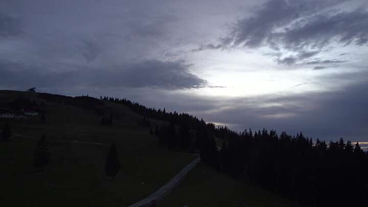 Flachau (Snow Space Salzburg) Upper Station Achterjet snow cam captured at 20 September 2026 at 7:30 pm GMT+2