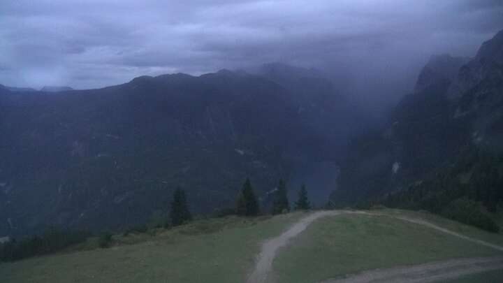 Gosau (Dachstein West) Dachstein West - Zwieselalm Upper Station snow cam captured at 13 September 2026 at 7:42 pm GMT+2