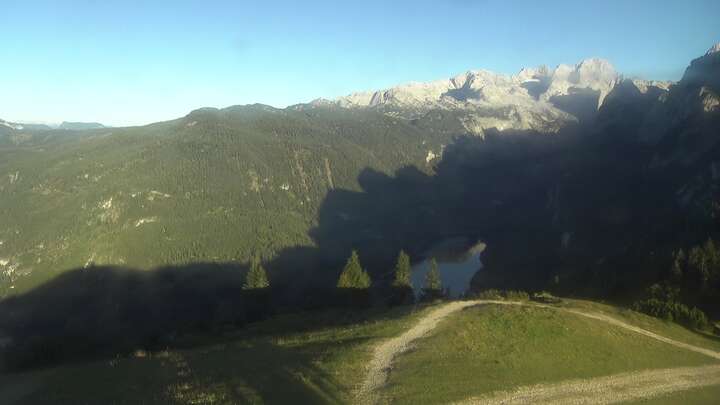 Gosau (Dachstein West) Dachstein West - Zwieselalm Upper Station snow cam captured at 15 September 2026 at 6:06 pm GMT+2